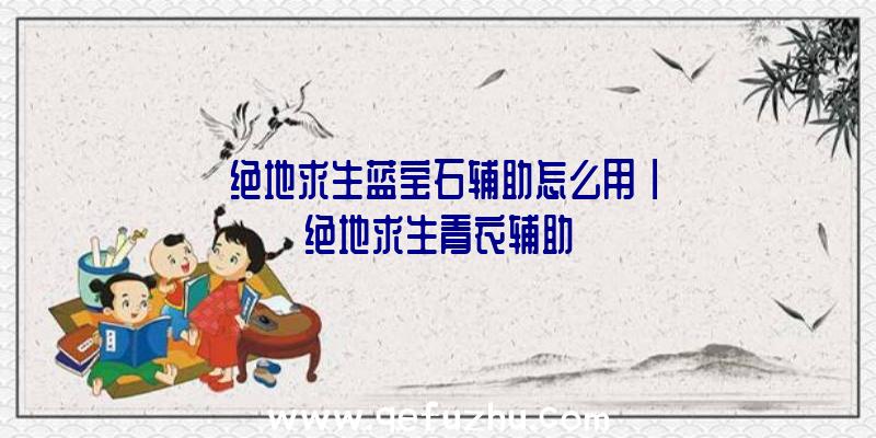 「绝地求生蓝宝石辅助怎么用」|绝地求生青衣辅助